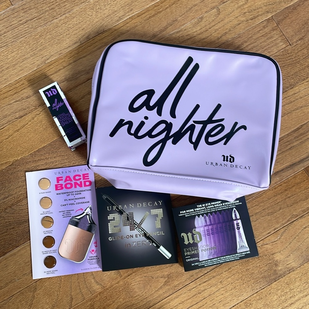 New! Urban Decay All Nighter Makeup Set